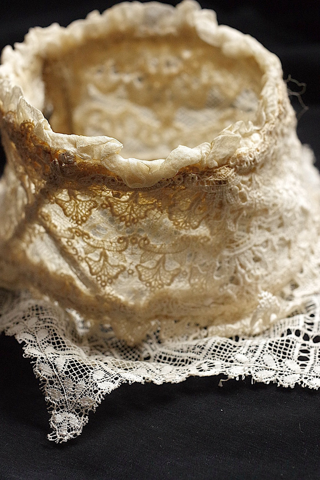 アンティークレーク襟3 dentelle anciennne 　antique Detachable collar