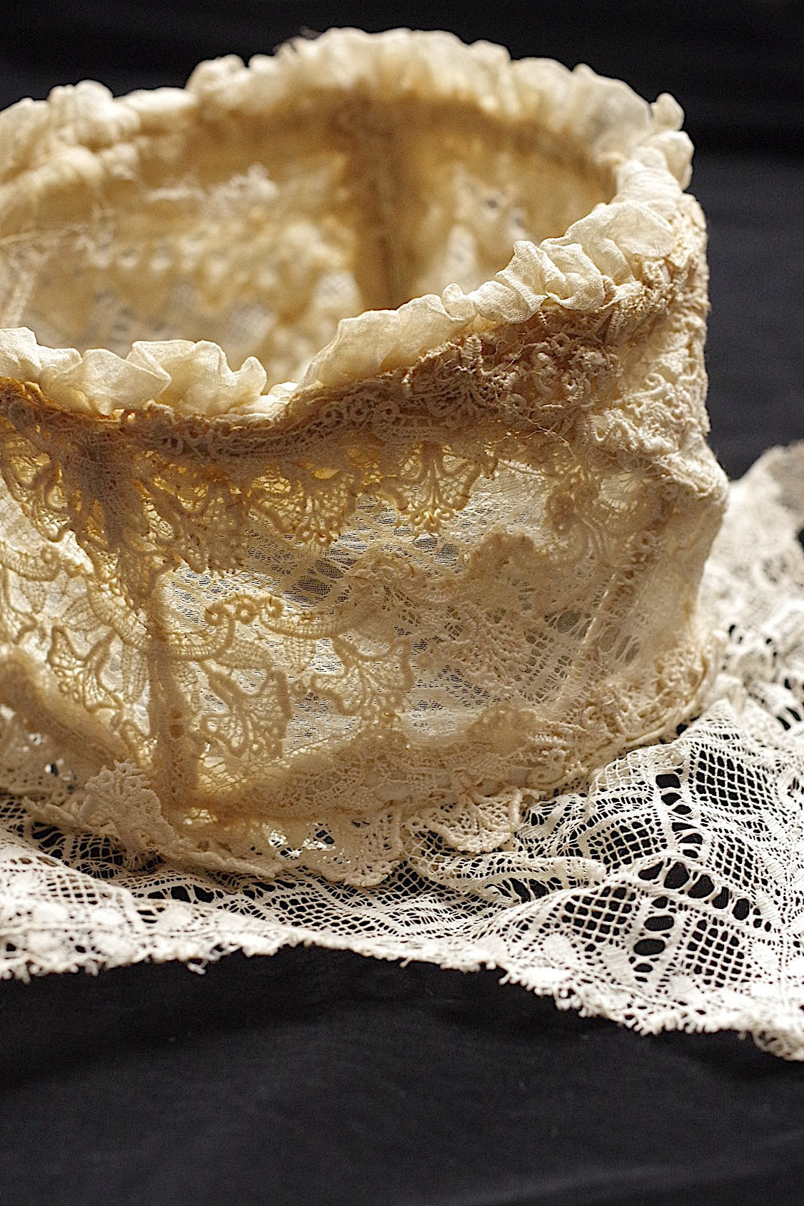 アンティークレーク襟3 dentelle anciennne 　antique Detachable collar