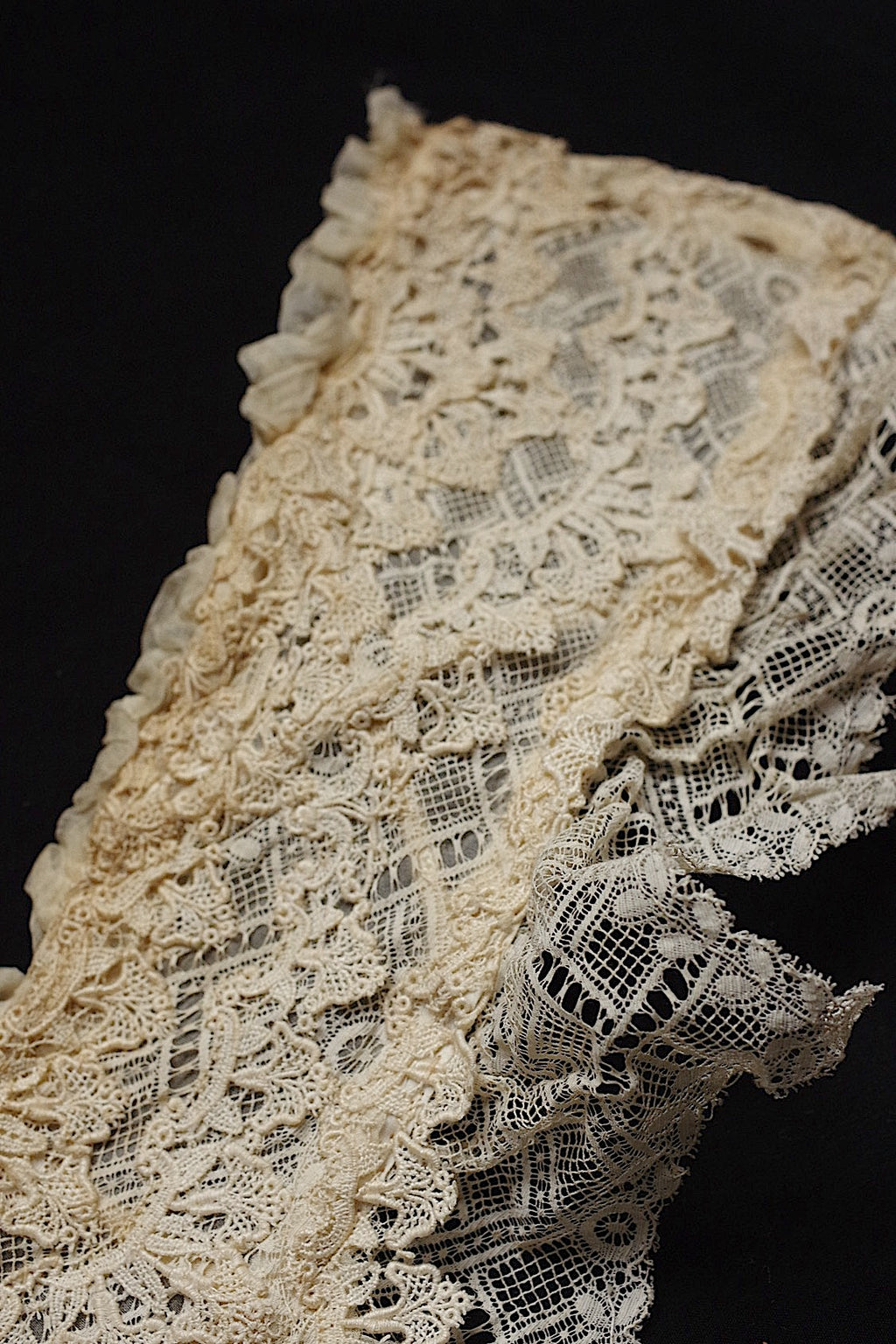 アンティークレーク襟3 dentelle anciennne 　antique Detachable collar