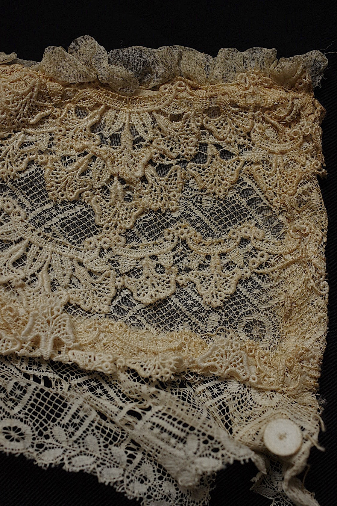アンティークレーク襟3 dentelle anciennne 　antique Detachable collar