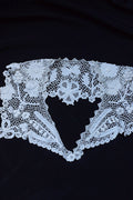 アンティークレーク襟クロシェ4 dentelle anciennne 　antique Detachable collar