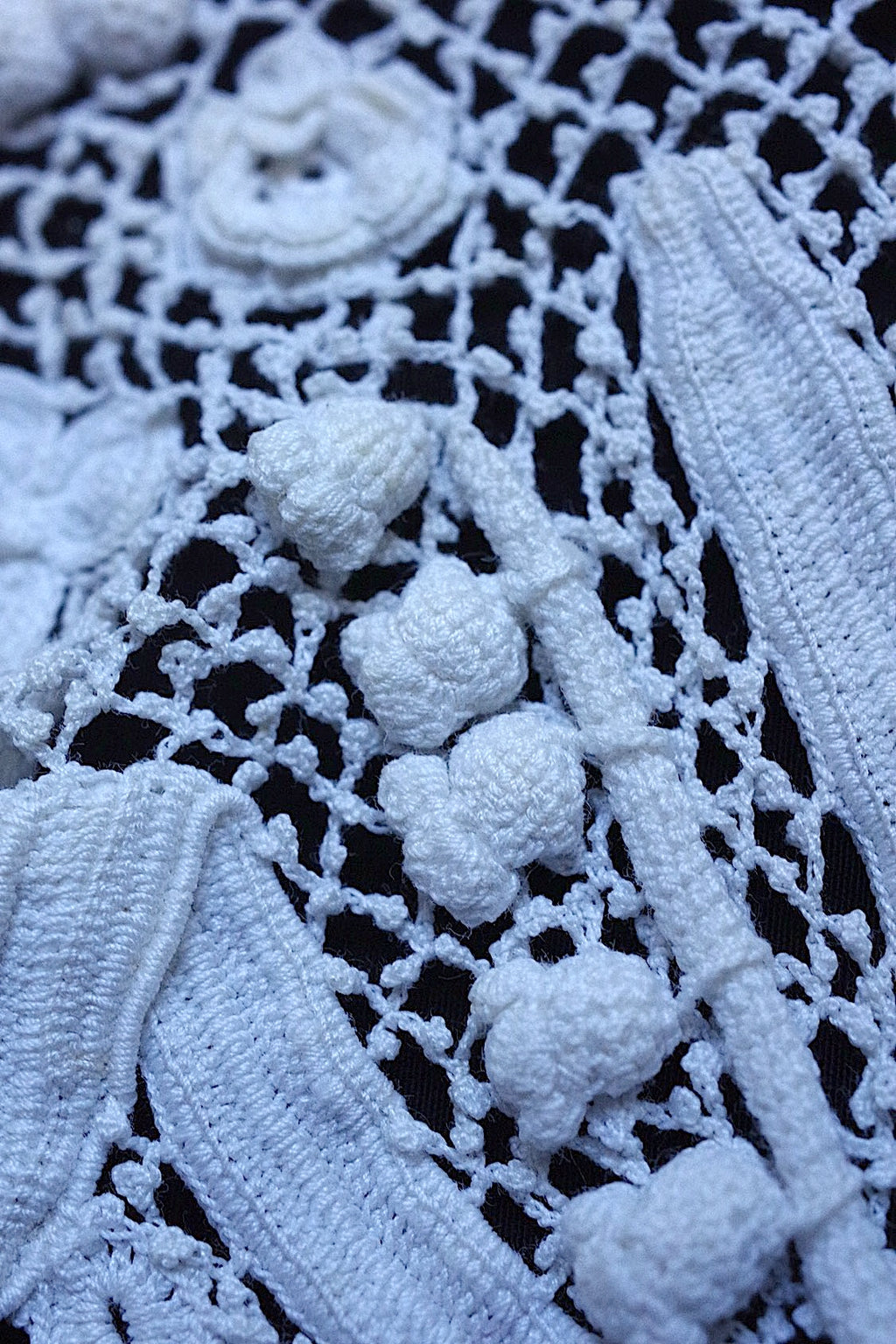 アンティークレーク襟クロシェ4 dentelle anciennne 　antique Detachable collar