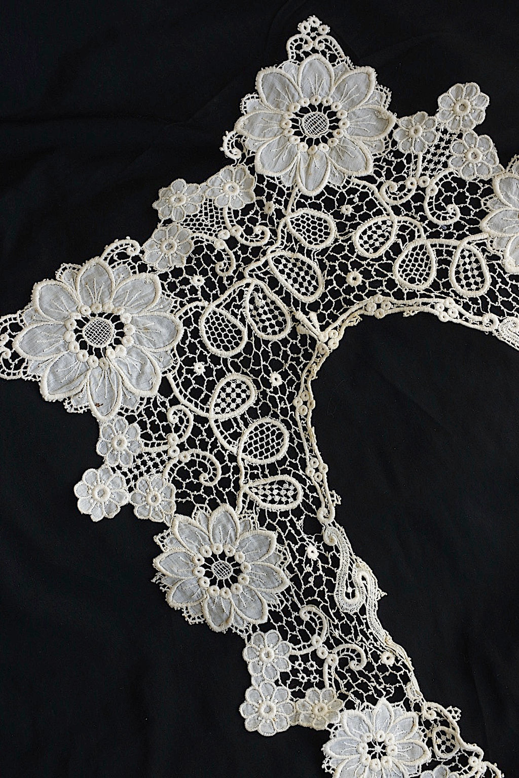 アンティークレーク襟クロシェ5 dentelle anciennne 　antique Detachable collar