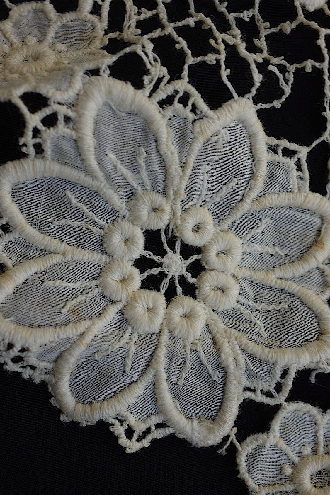 アンティークレーク襟クロシェ5 dentelle anciennne 　antique Detachable collar