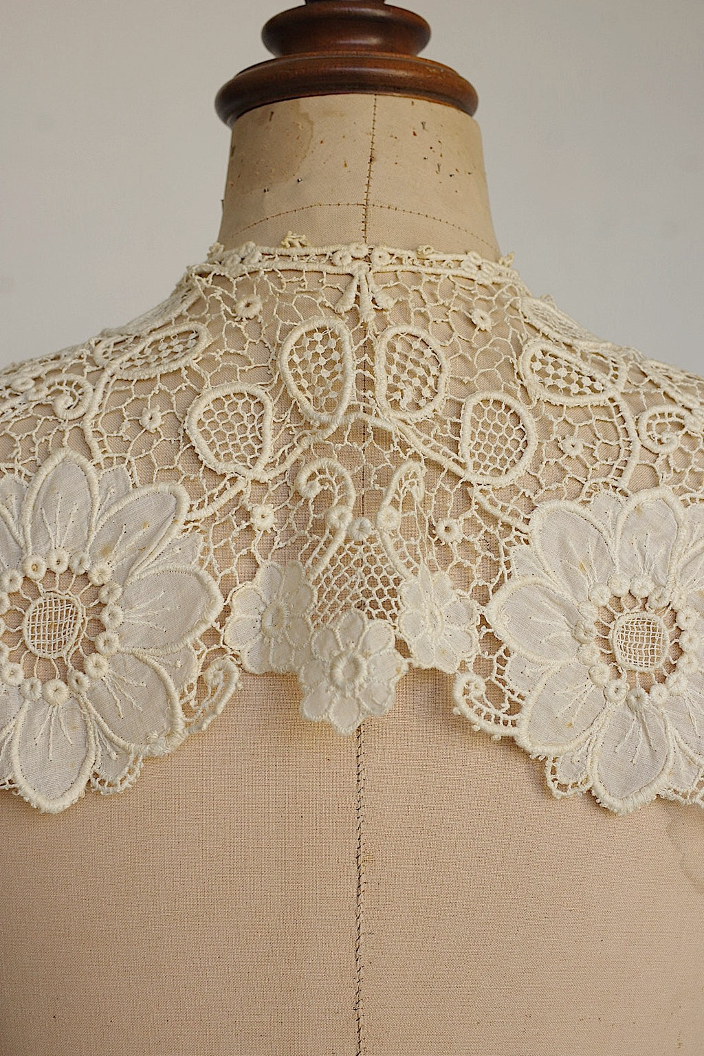 アンティークレーク襟クロシェ5 dentelle anciennne 　antique Detachable collar