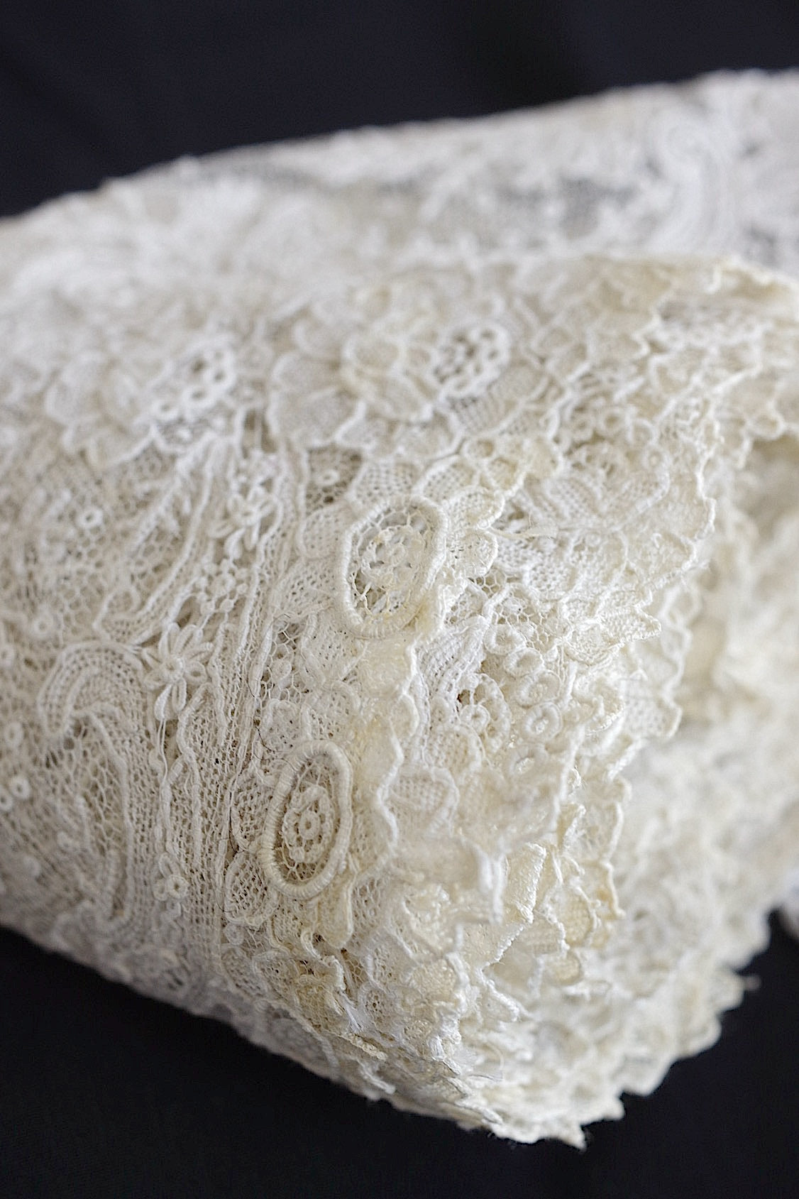 アンティークレースブリュクセルニードル　par 1m　dentelle ancienne