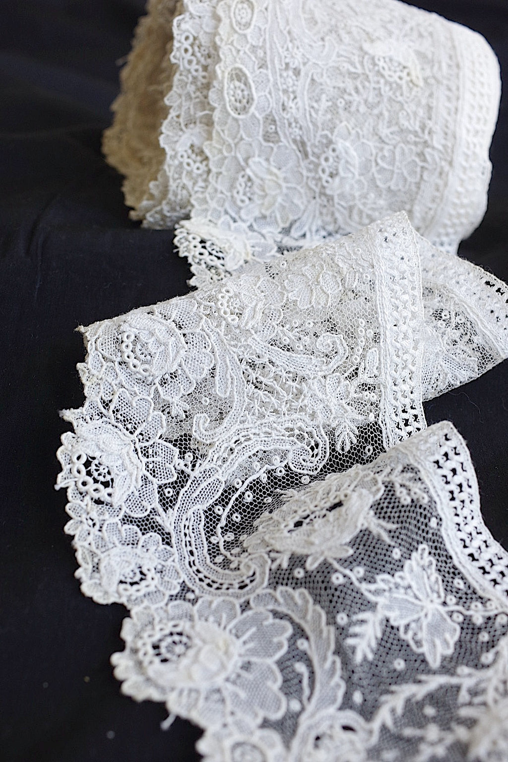 アンティークレースブリュクセルニードル　par 1m　dentelle ancienne