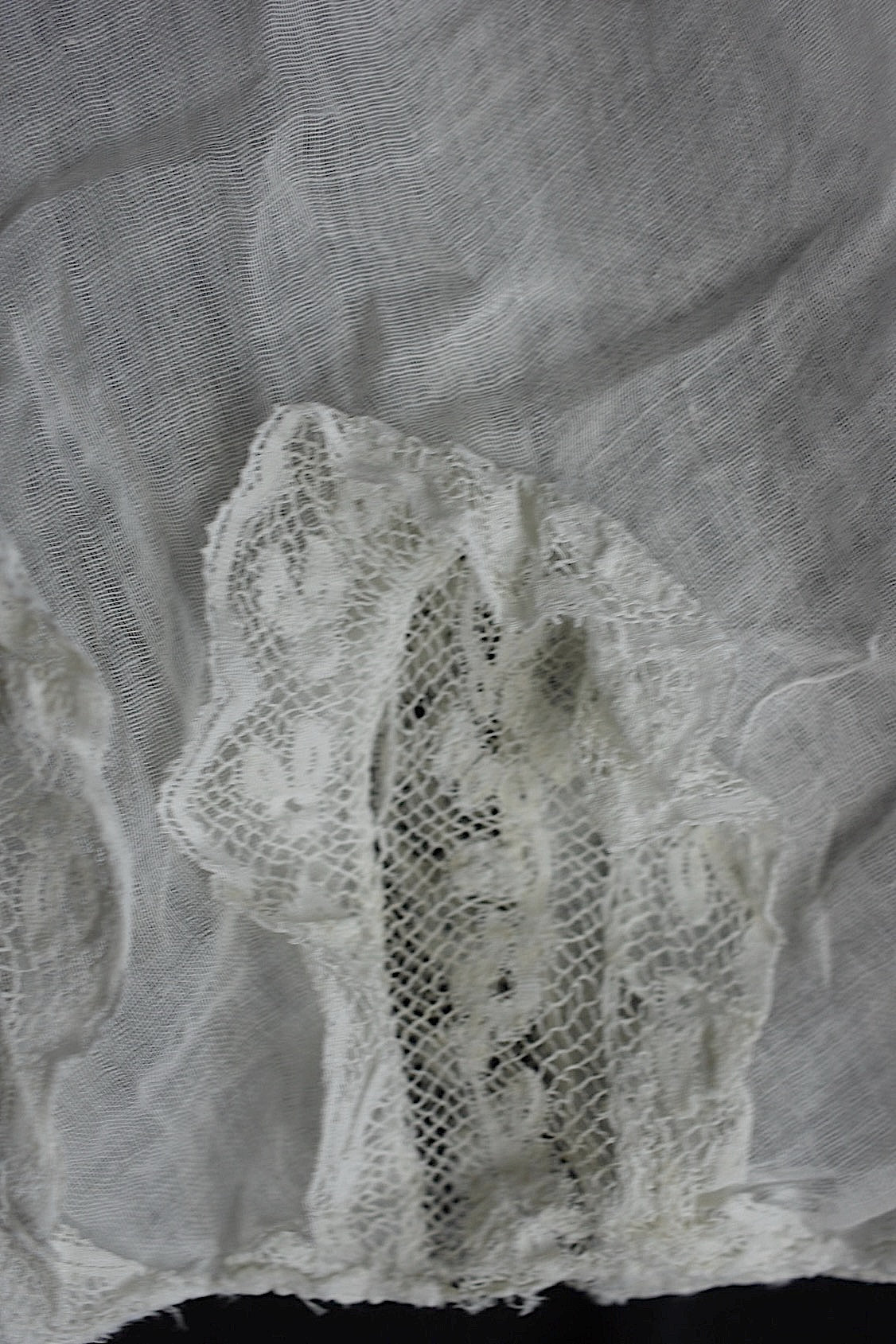 アンティークレース　dentelle ancienne レース装飾袖　３枚