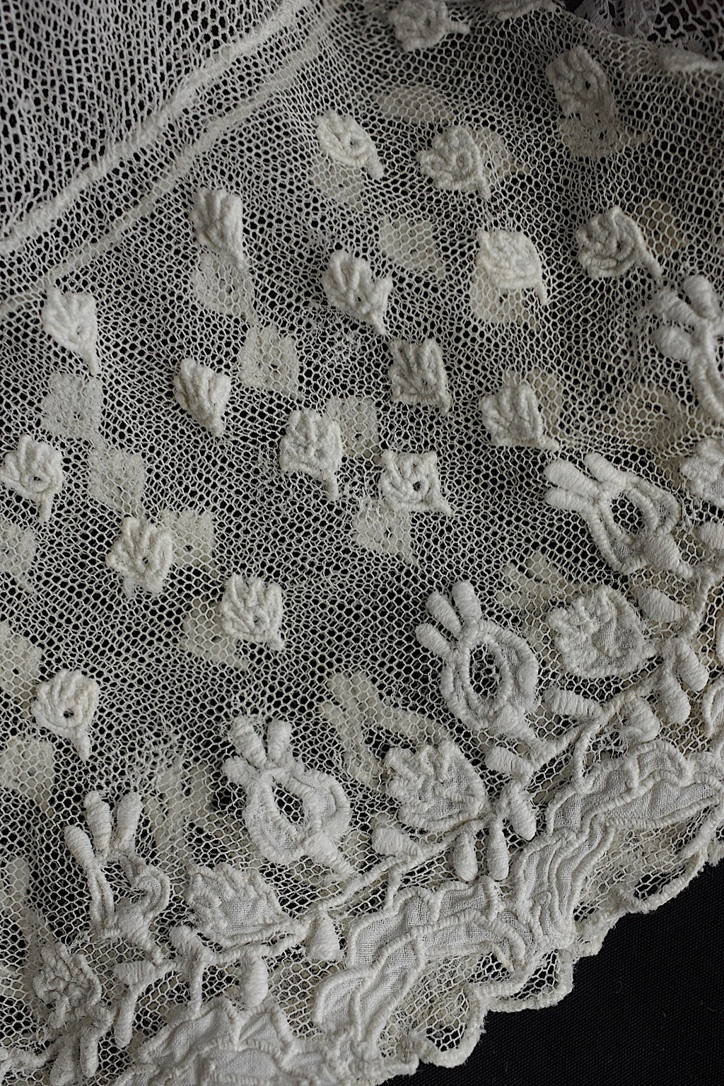 アンティークレース　dentelle ancienne レース装飾袖　３枚