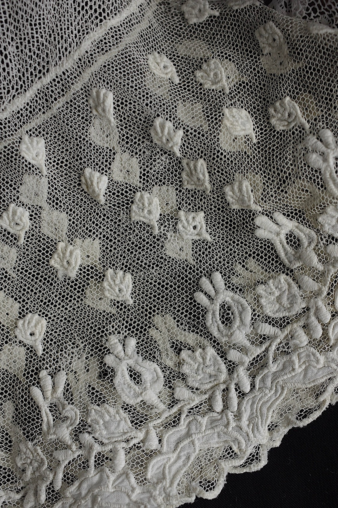 アンティークレース　dentelle ancienne レース装飾袖　３枚