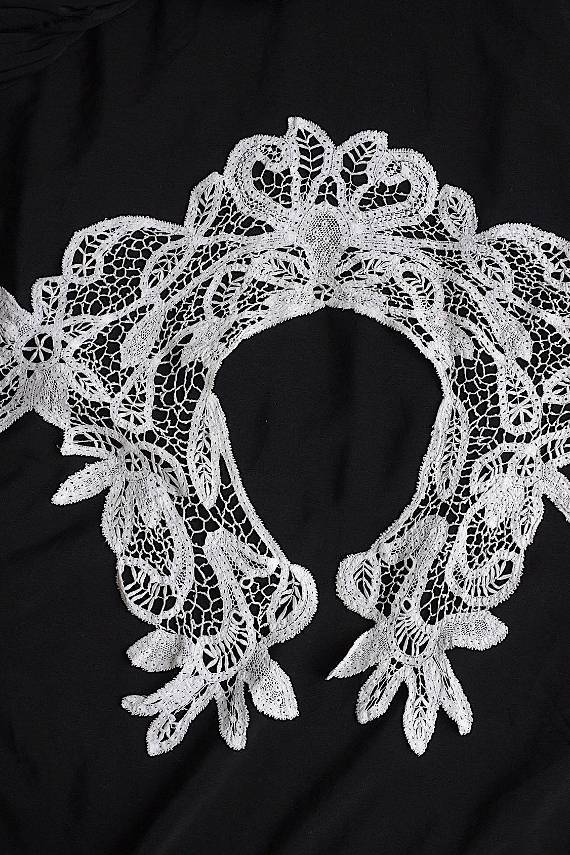 アンティークレーク襟　dentelle anciennne 　antique Detachable collar　1
