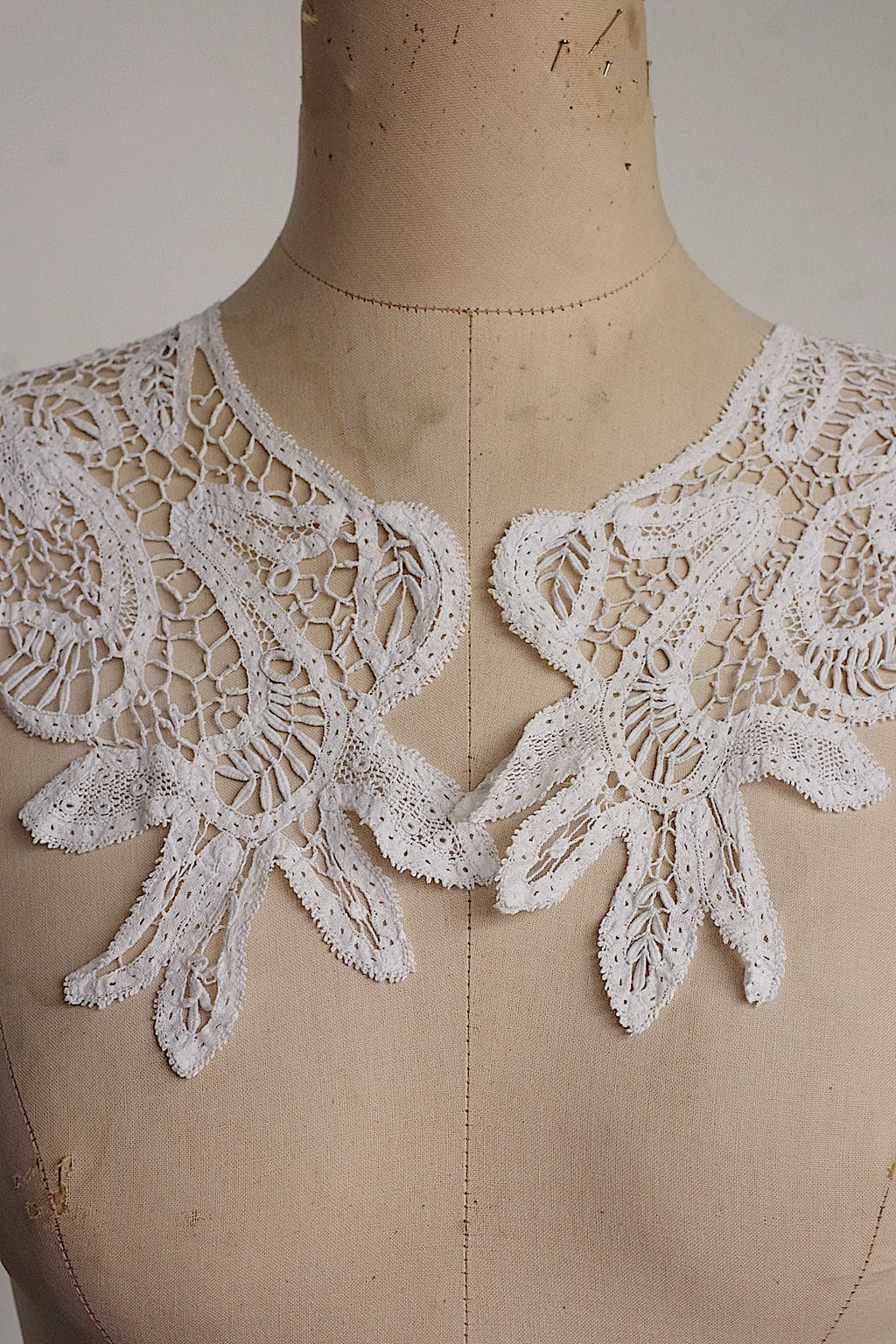 アンティークレーク襟　dentelle anciennne 　antique Detachable collar　1