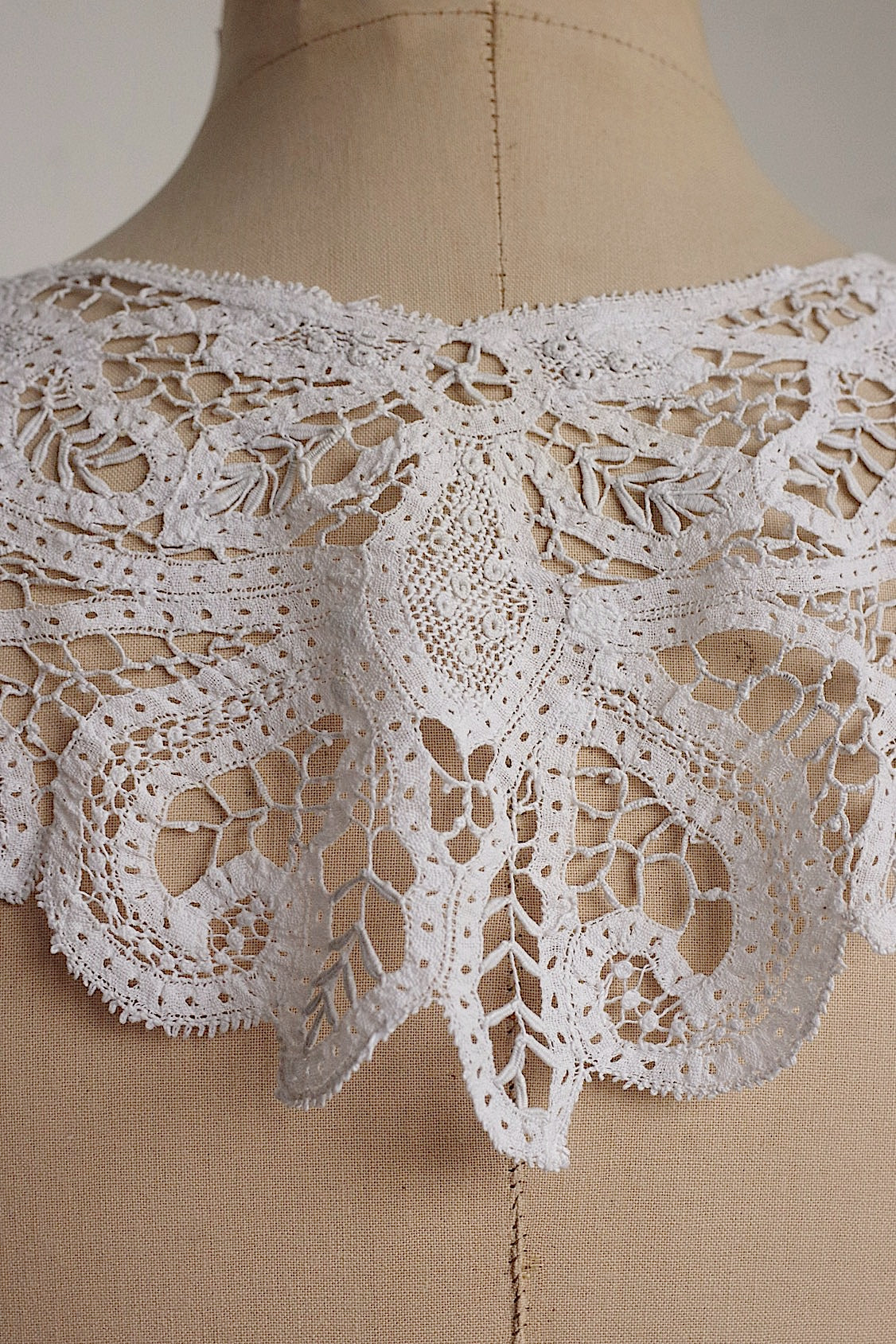 アンティークレーク襟　dentelle anciennne 　antique Detachable collar　1