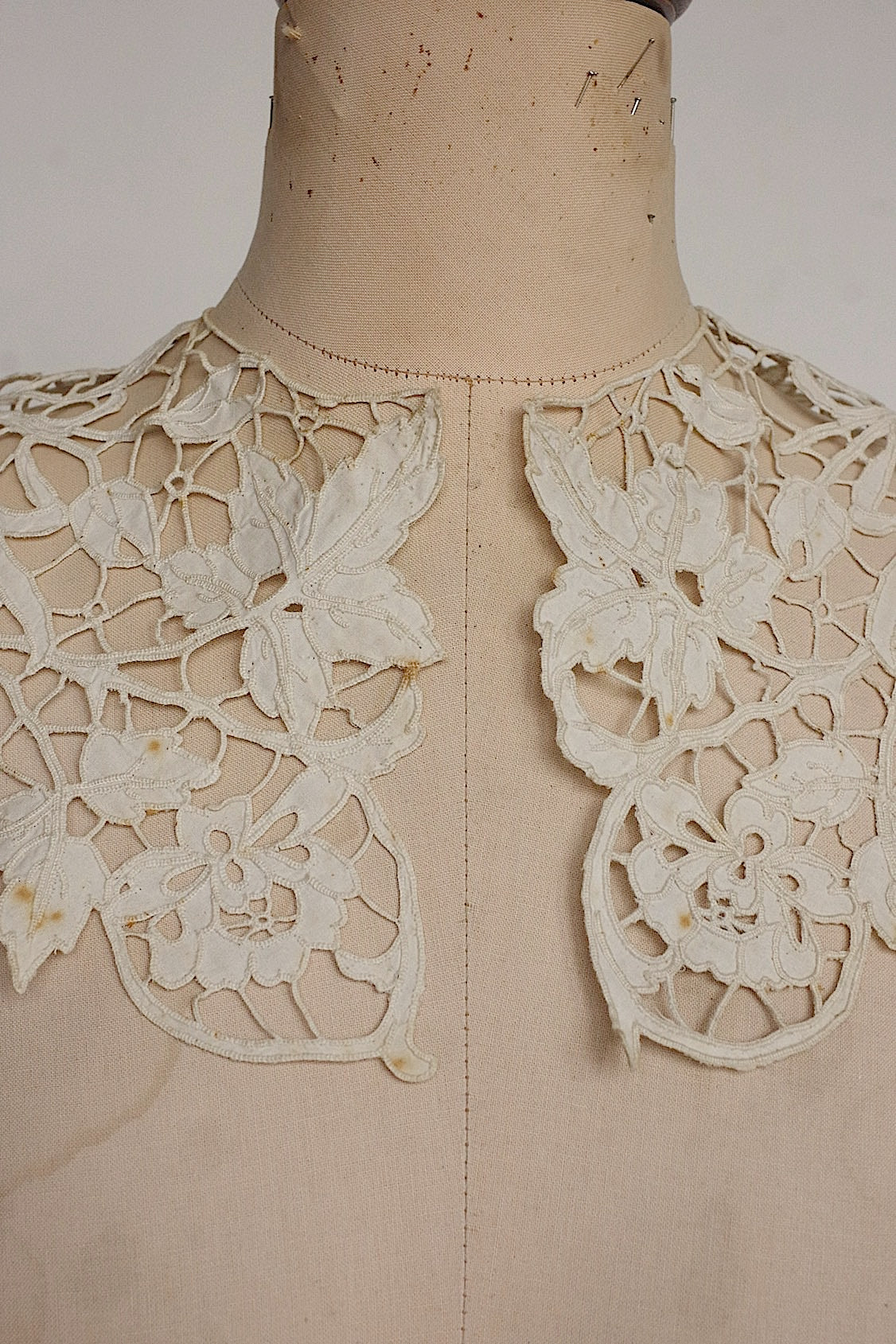 アンティークレーク襟　dentelle anciennne 　antique Detachable collar　2