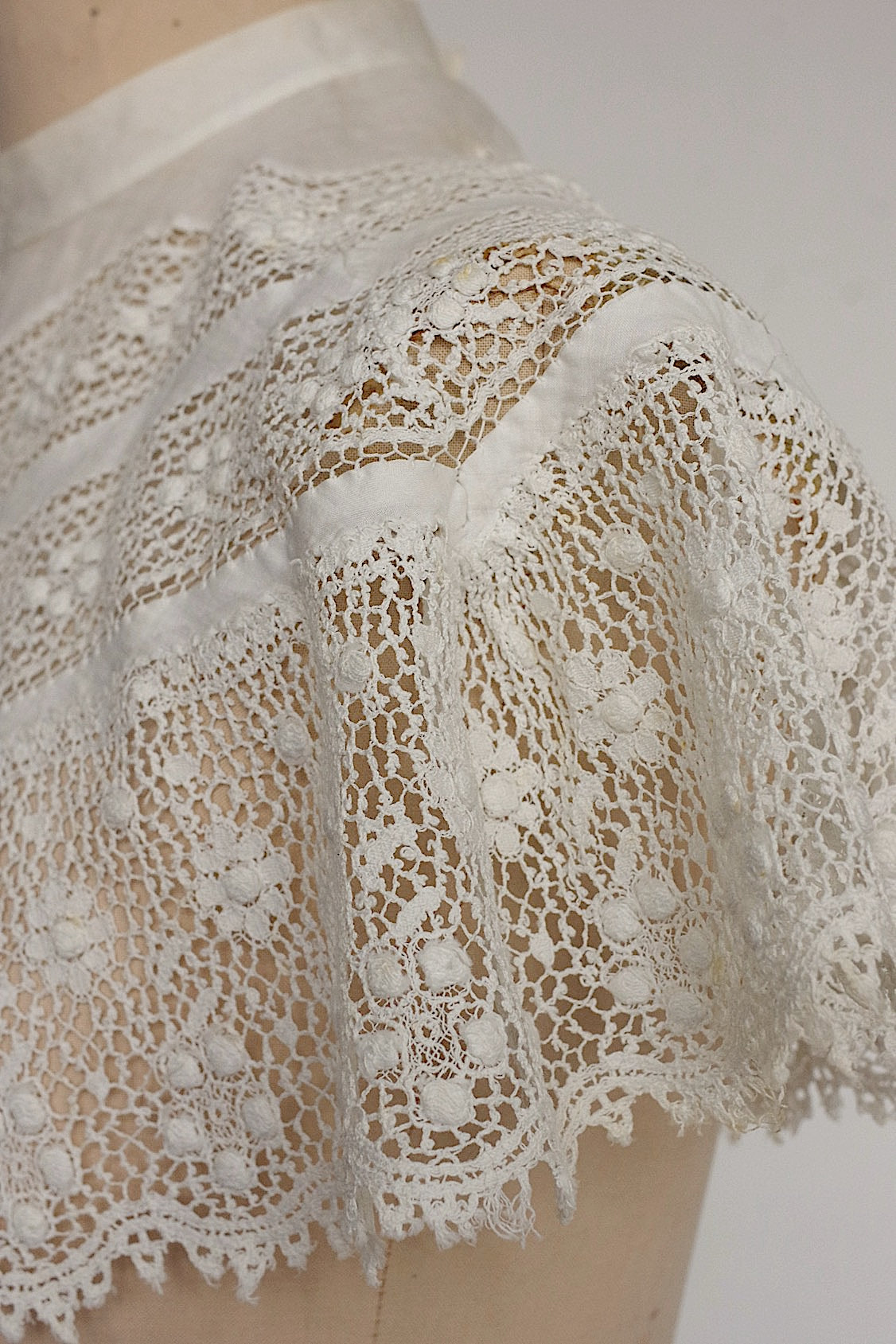 アンティークレーク襟　dentelle anciennne 　antique Detachable collar　4