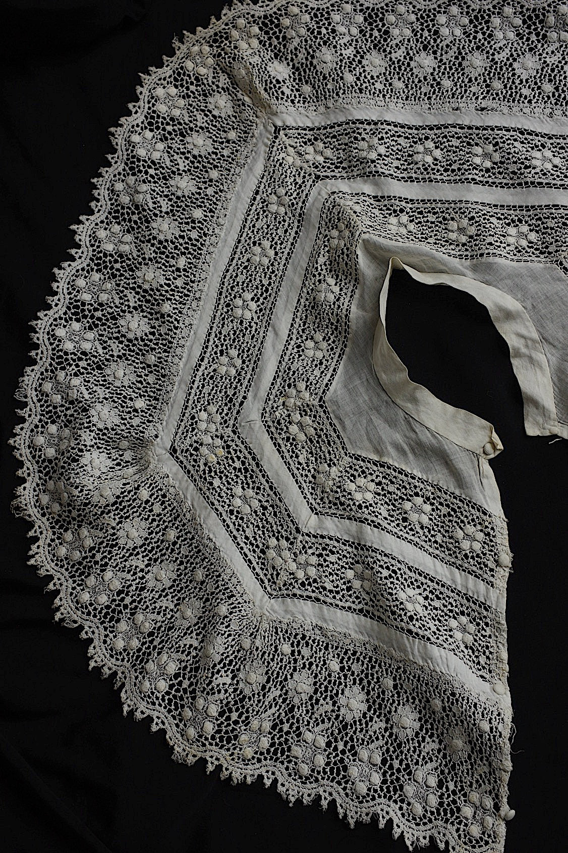 アンティークレーク襟　dentelle anciennne 　antique Detachable collar　4