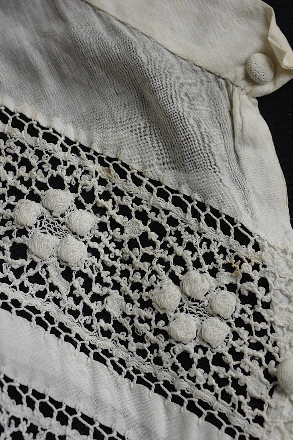 アンティークレーク襟　dentelle anciennne 　antique Detachable collar　4
