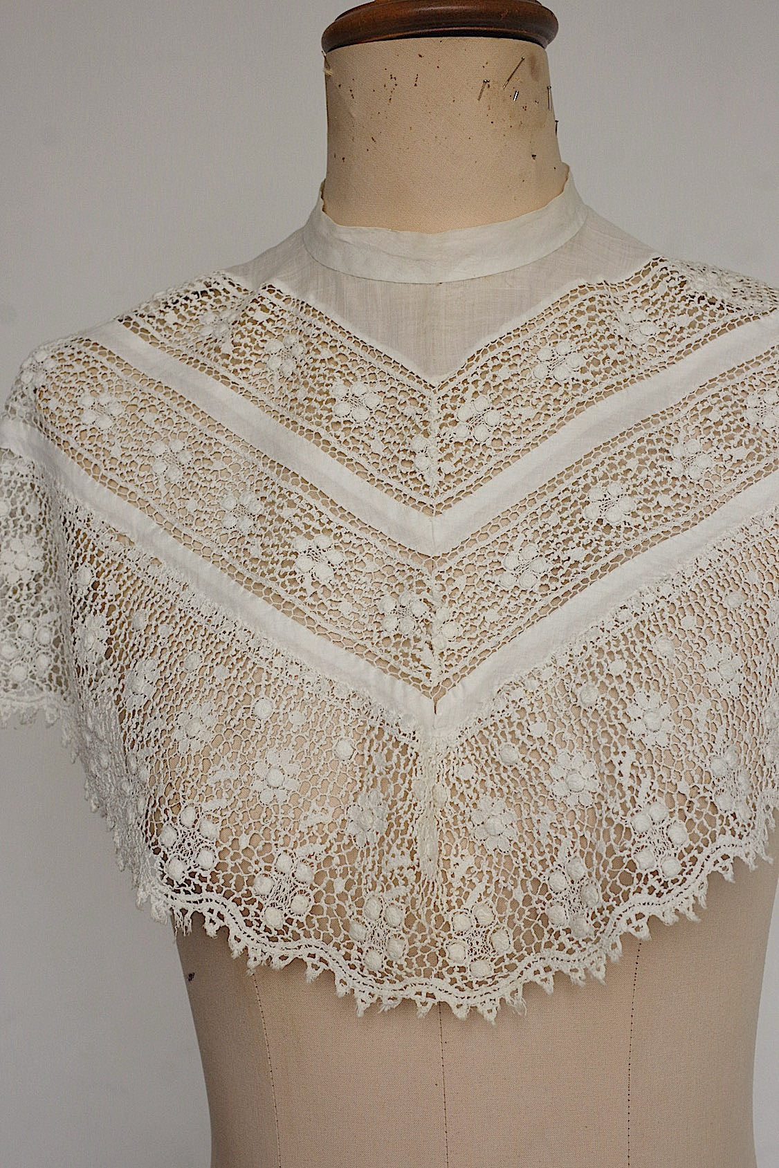 アンティークレーク襟　dentelle anciennne 　antique Detachable collar　4