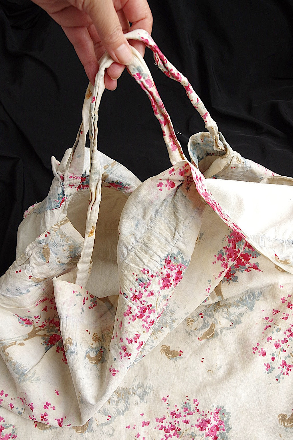 アンティークバッグ　sac antique 生地バッグ