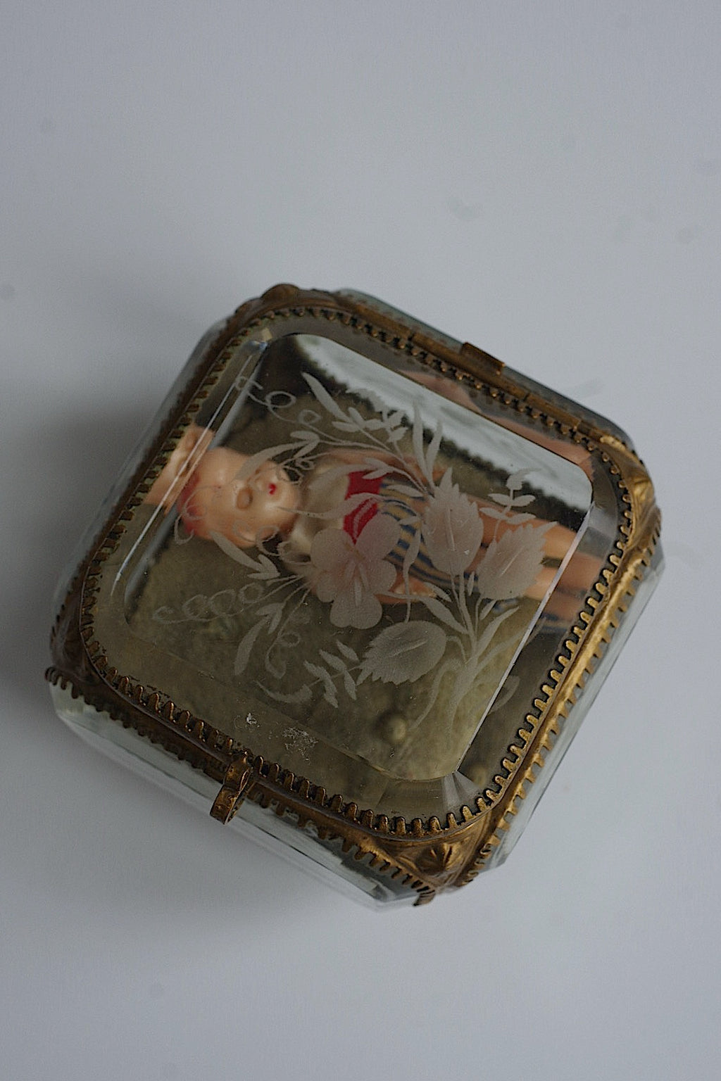 アンティークガラスケース　boiteantique