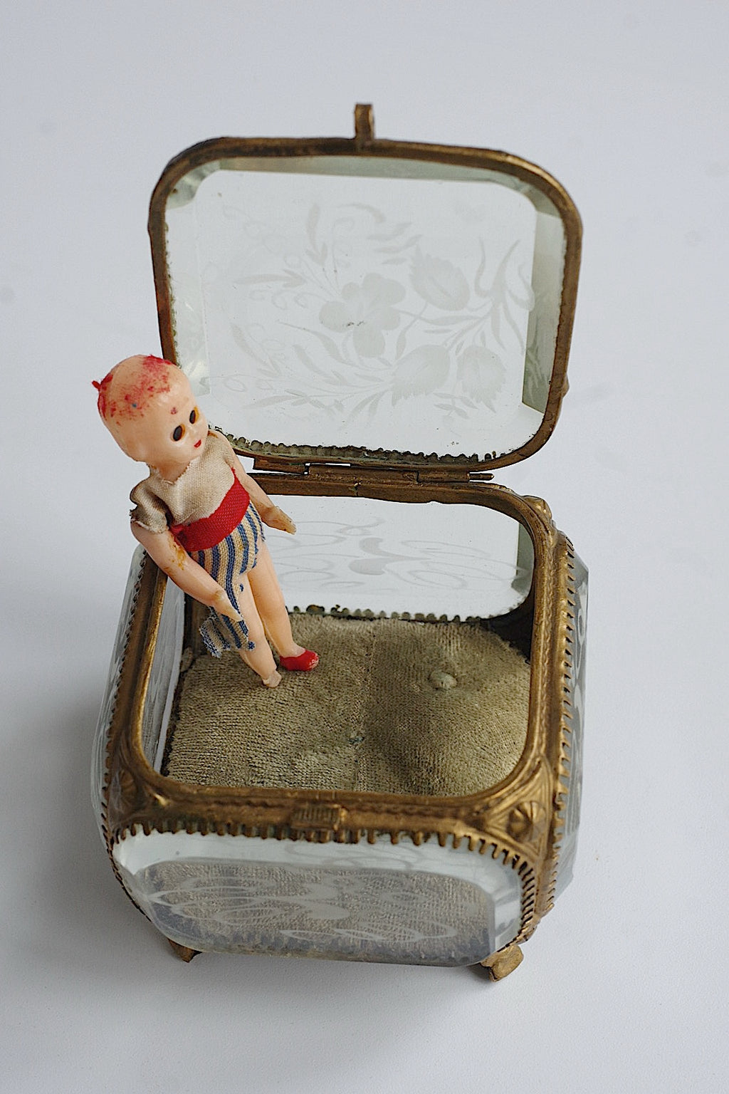 アンティークガラスケース　boiteantique