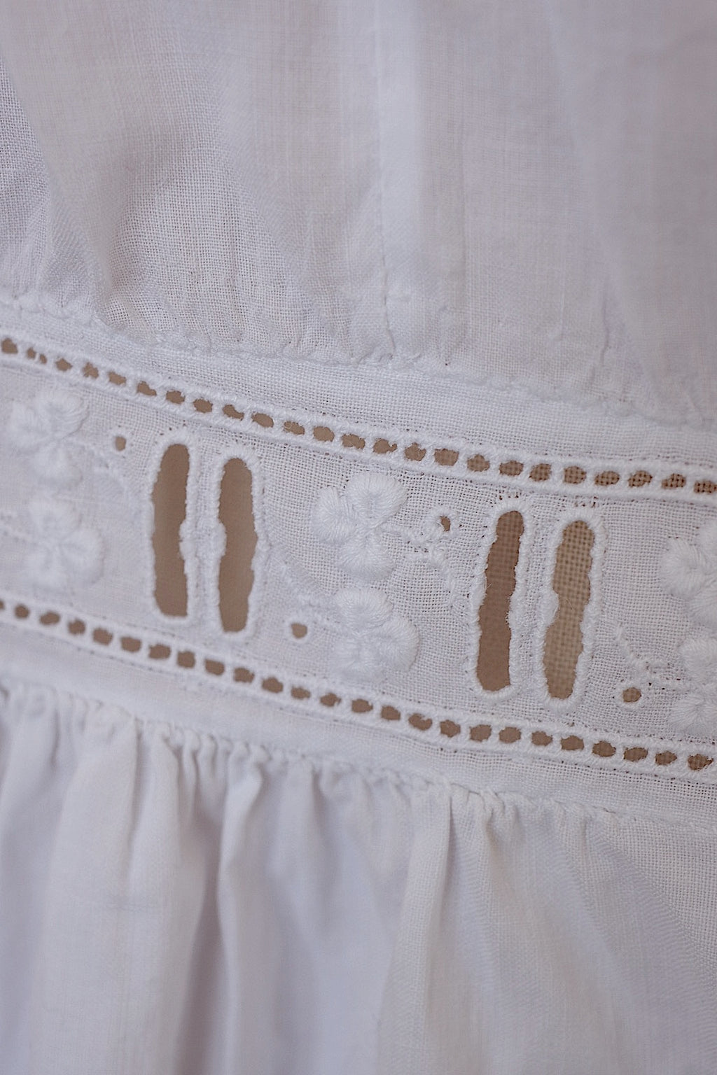 アンティークワンピース　vêtement　antique　コットンランジェリーワンピース3