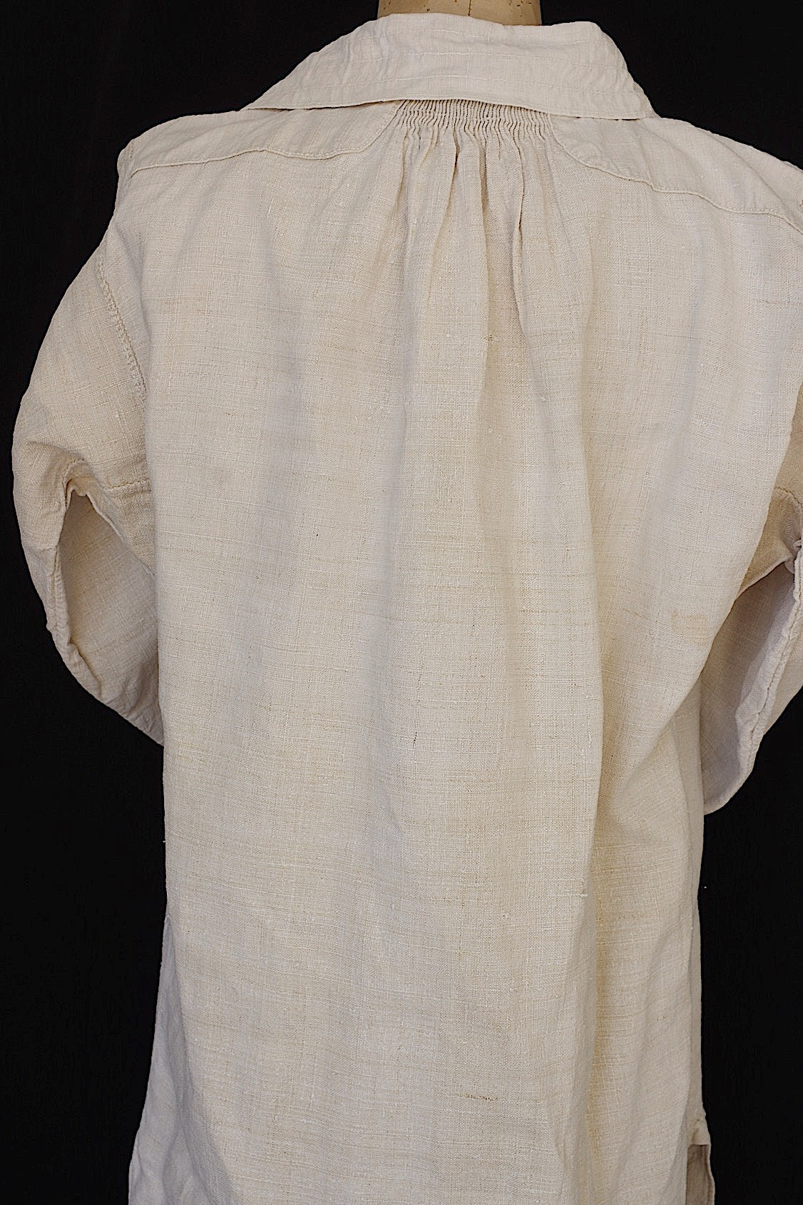 アンティークリネン服　vêtement　antique　リネンシャツ