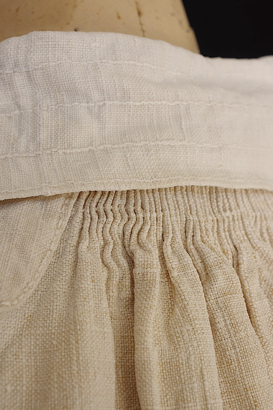 アンティークリネン服　vêtement　antique　リネンシャツ