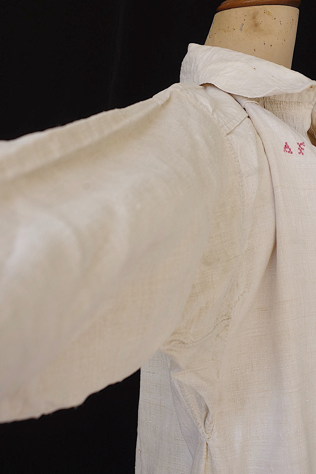 アンティークリネン服　vêtement　antique　リネンシャツ