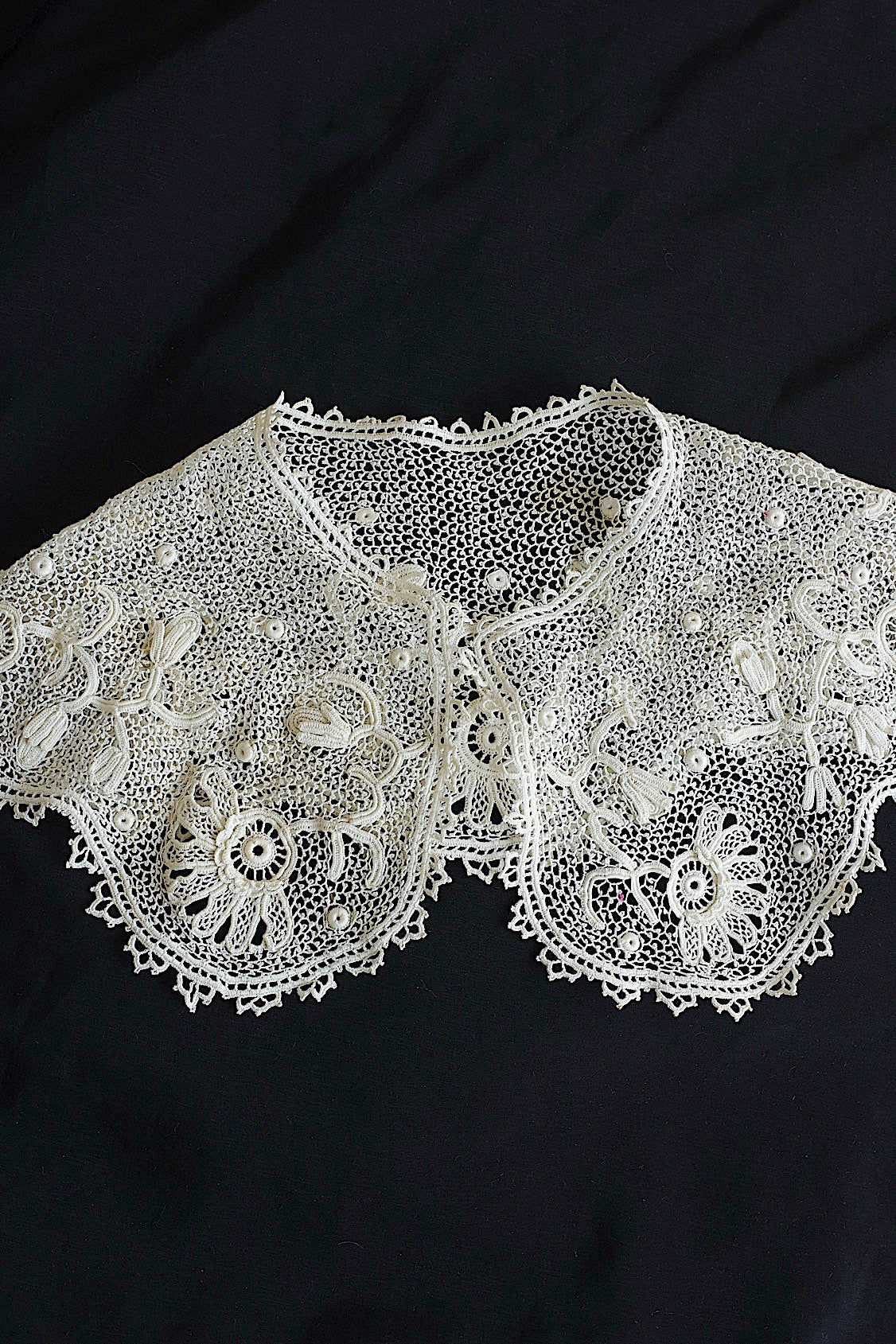 アンティークレーク襟　dentelle anciennne 　antique Detachable collar 1