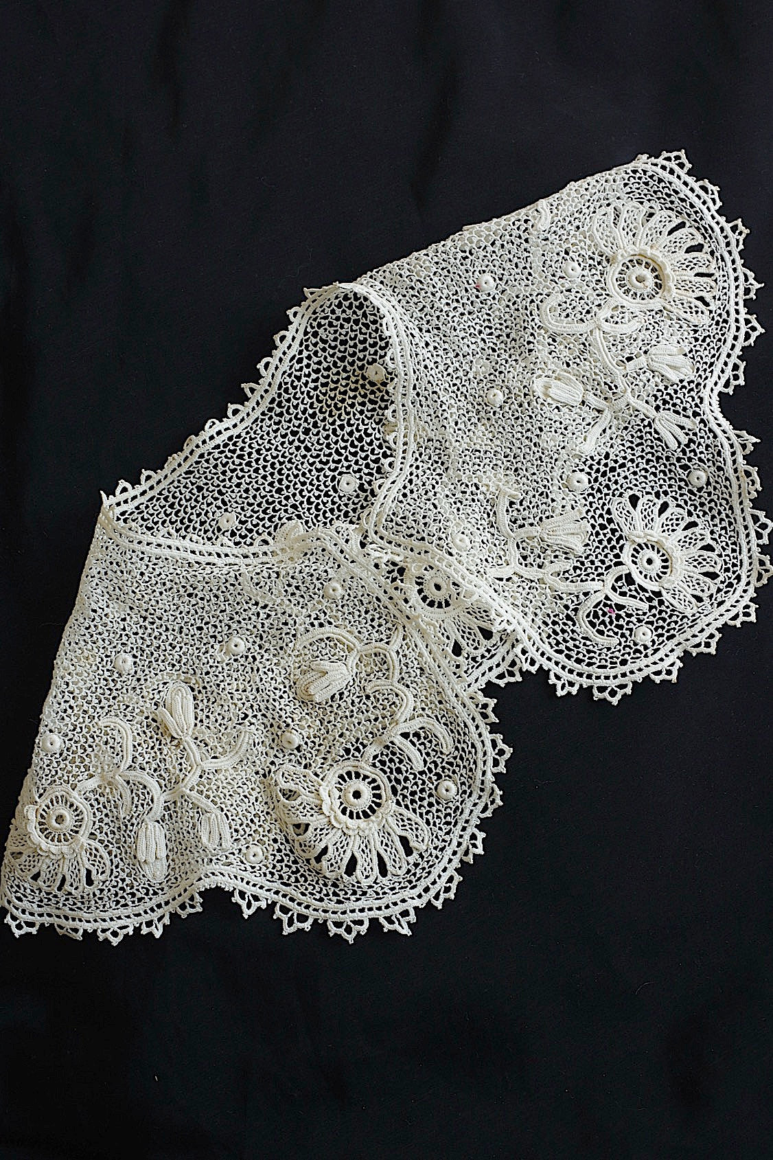 アンティークレーク襟　dentelle anciennne 　antique Detachable collar 1