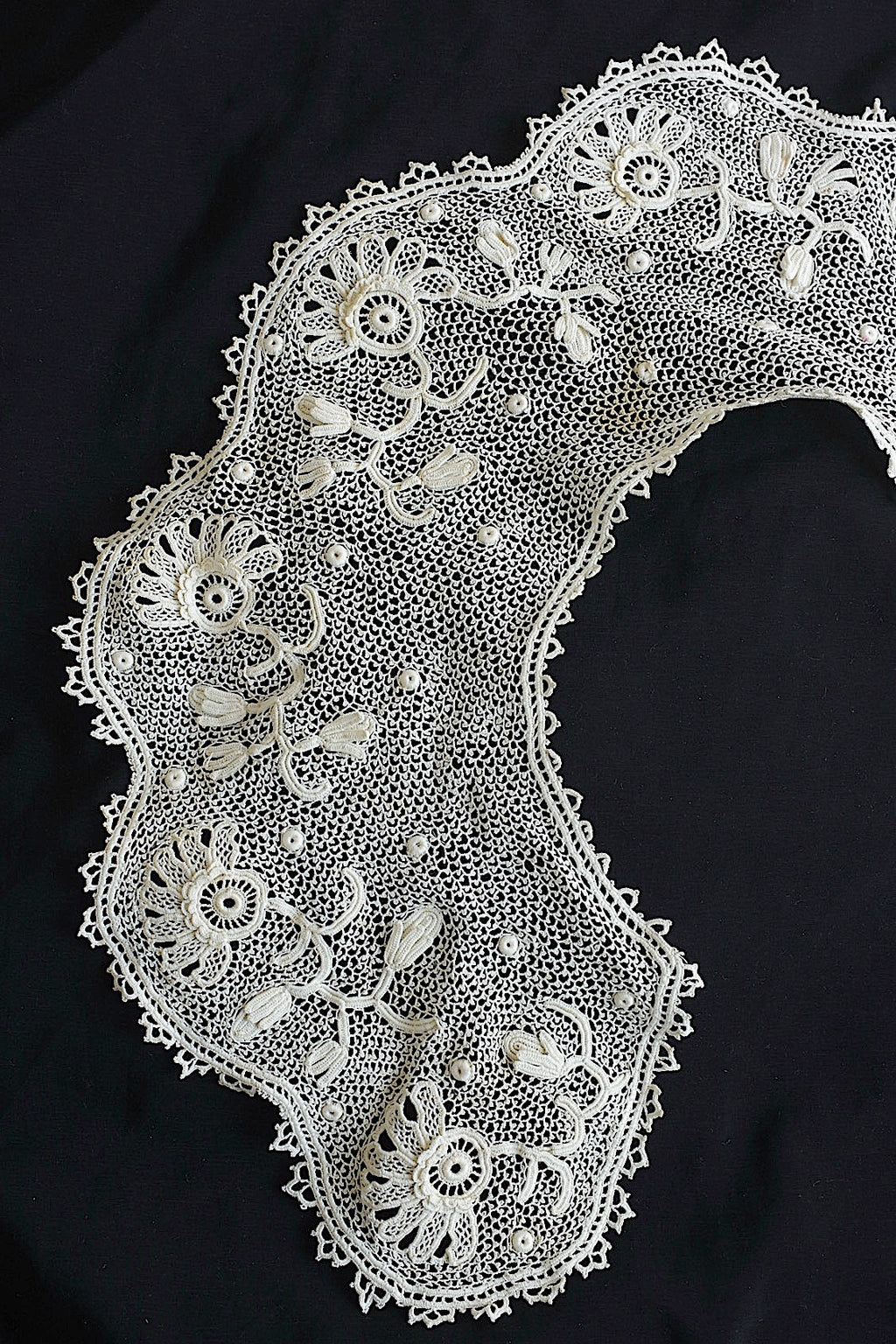 アンティークレーク襟　dentelle anciennne 　antique Detachable collar 1