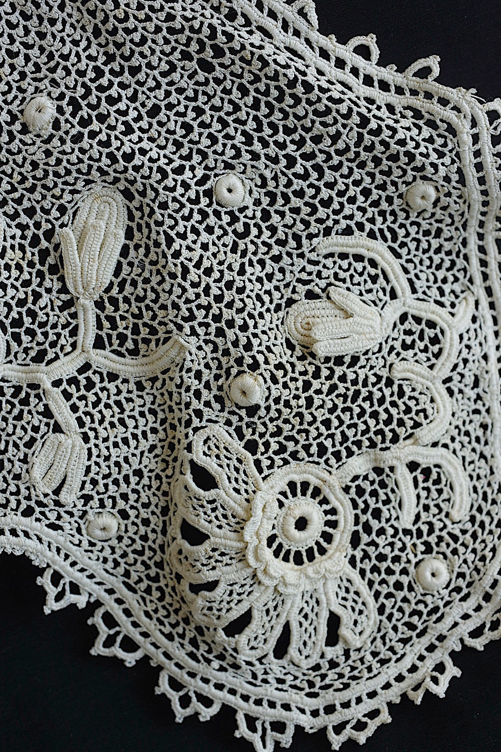 アンティークレーク襟　dentelle anciennne 　antique Detachable collar 1
