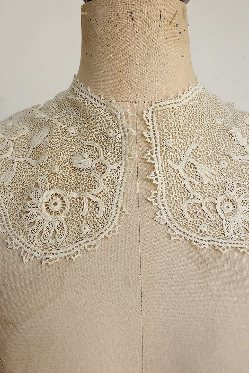 アンティークレーク襟　dentelle anciennne 　antique Detachable collar 1