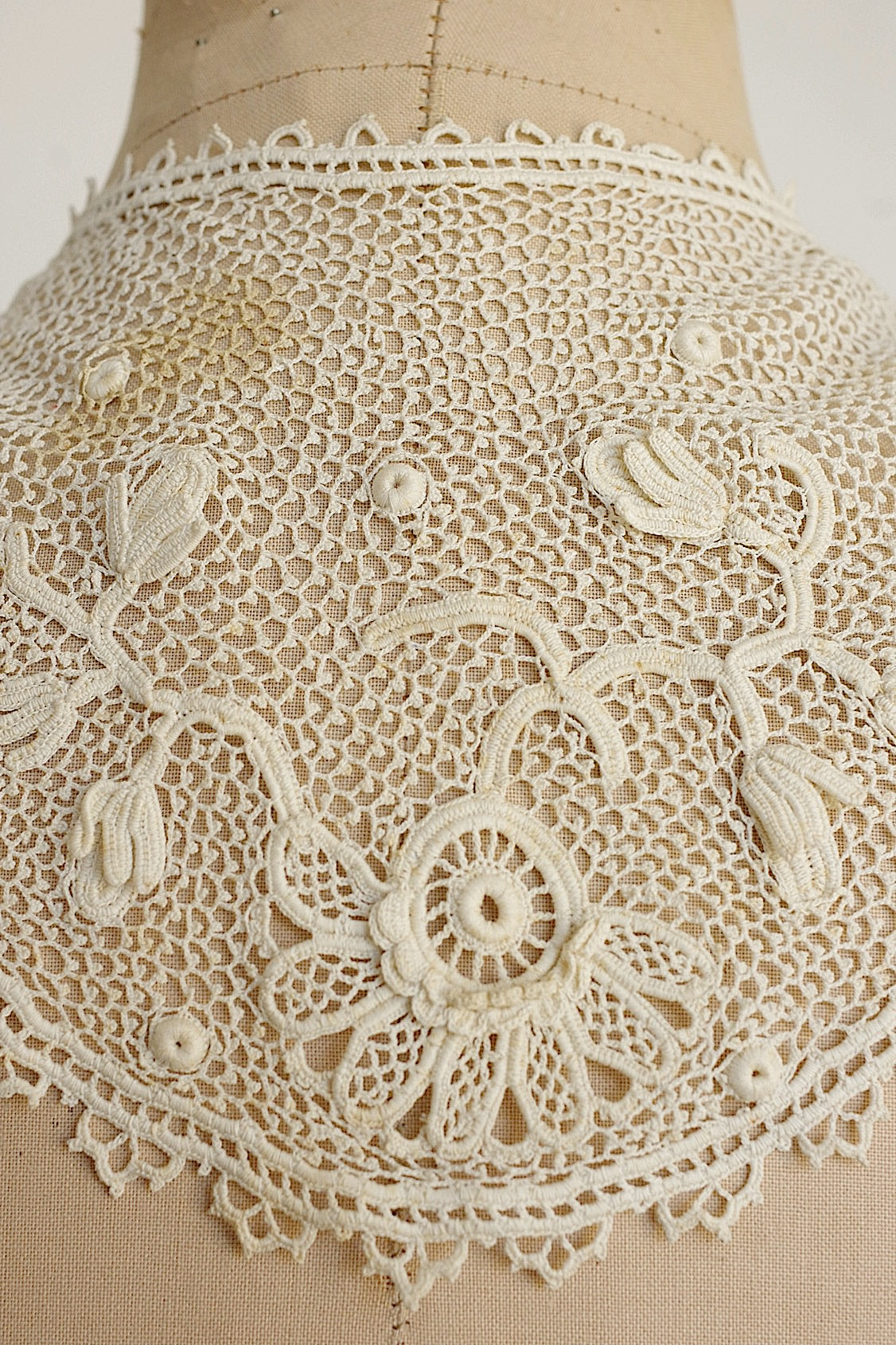 アンティークレーク襟　dentelle anciennne 　antique Detachable collar 1