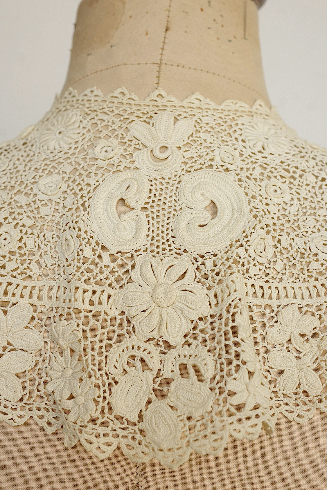 アンティークレーク襟　dentelle anciennne 　antique Detachable collar 3