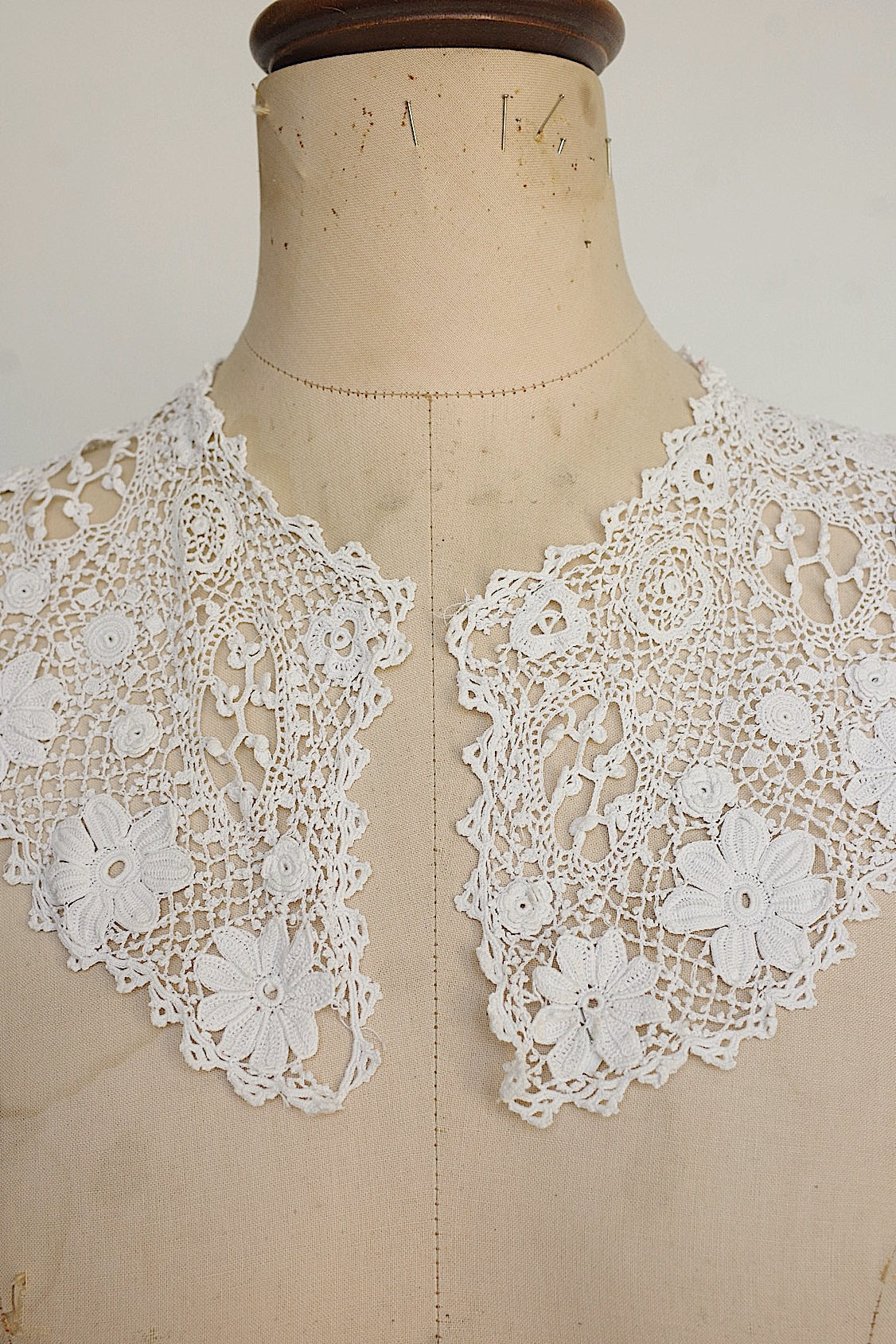 アンティークレーク襟　dentelle anciennne 　antique Detachable collar 4