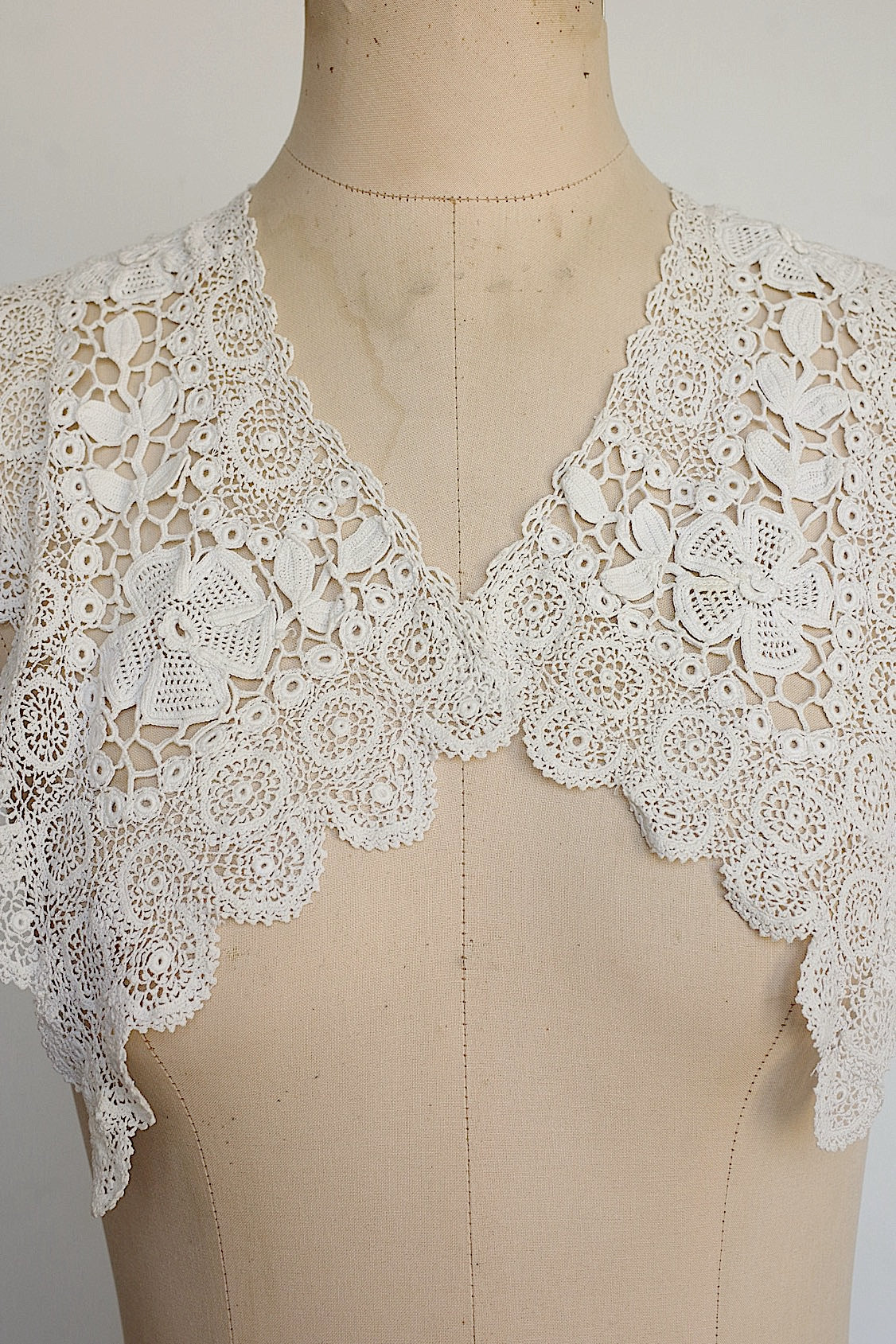 アンティークレーク襟　dentelle anciennne 　antique Detachable collar 6