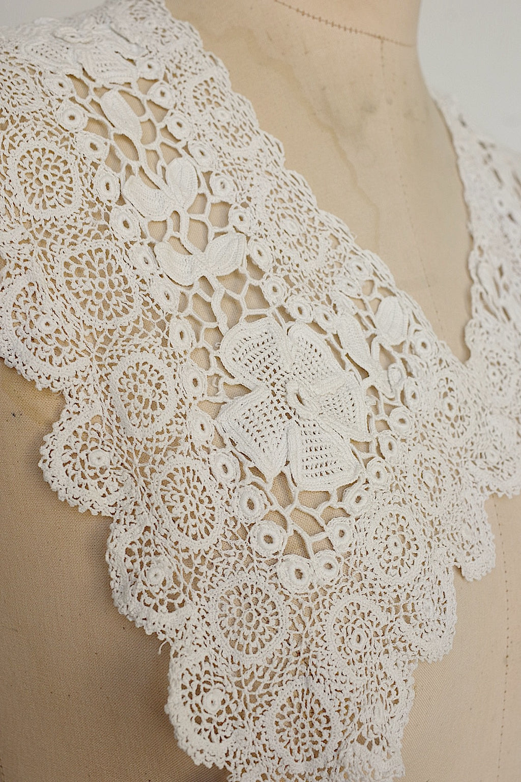 アンティークレーク襟　dentelle anciennne 　antique Detachable collar 6