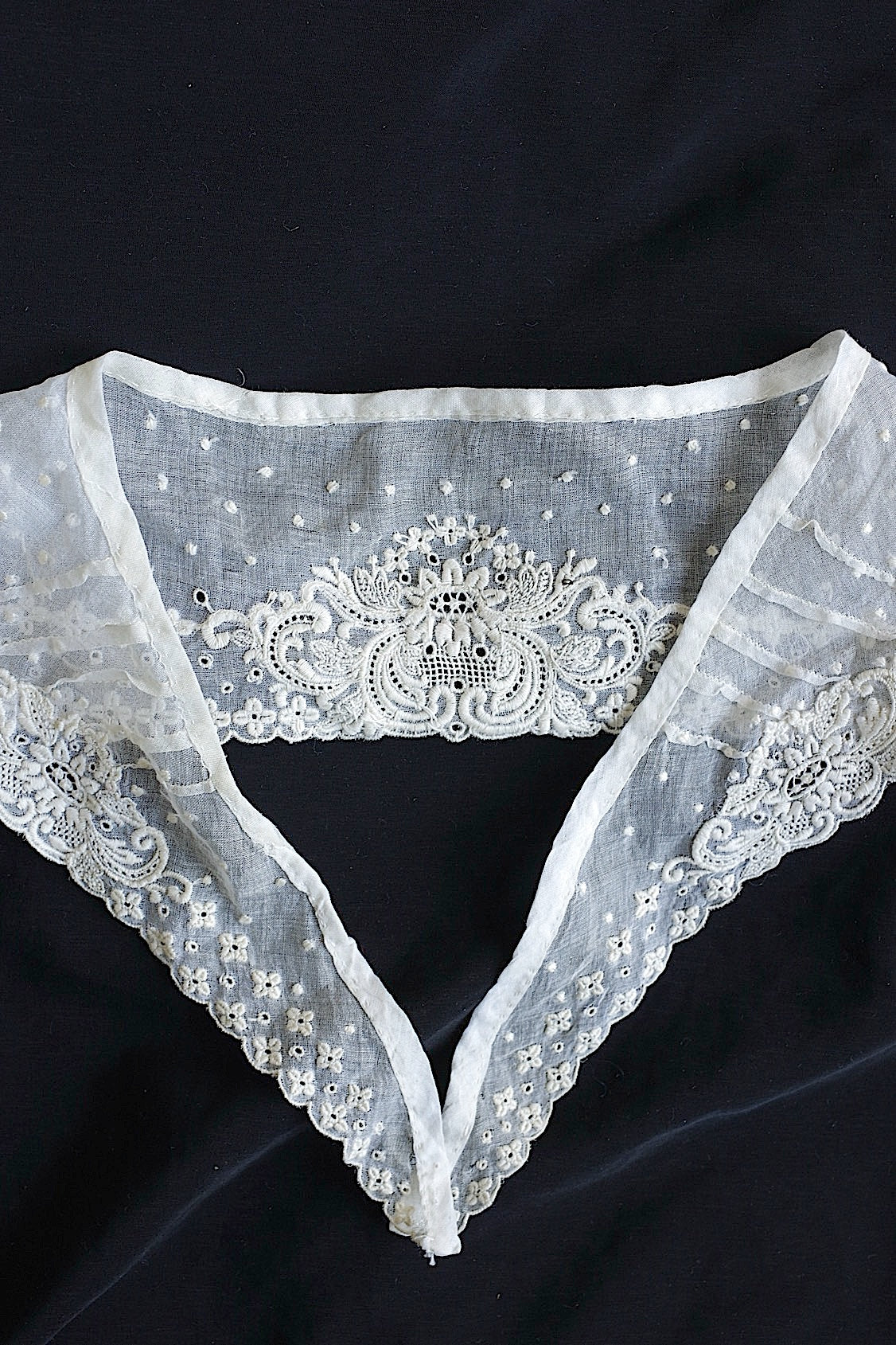 アンティークレーク襟　dentelle anciennne 　antique Detachable collar lots1