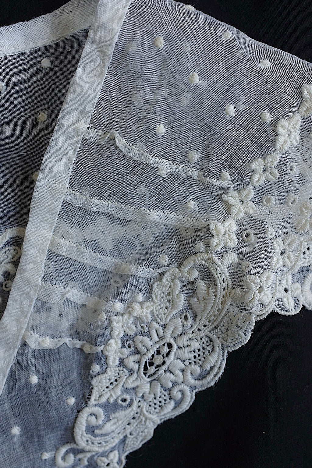 アンティークレーク襟　dentelle anciennne 　antique Detachable collar lots1