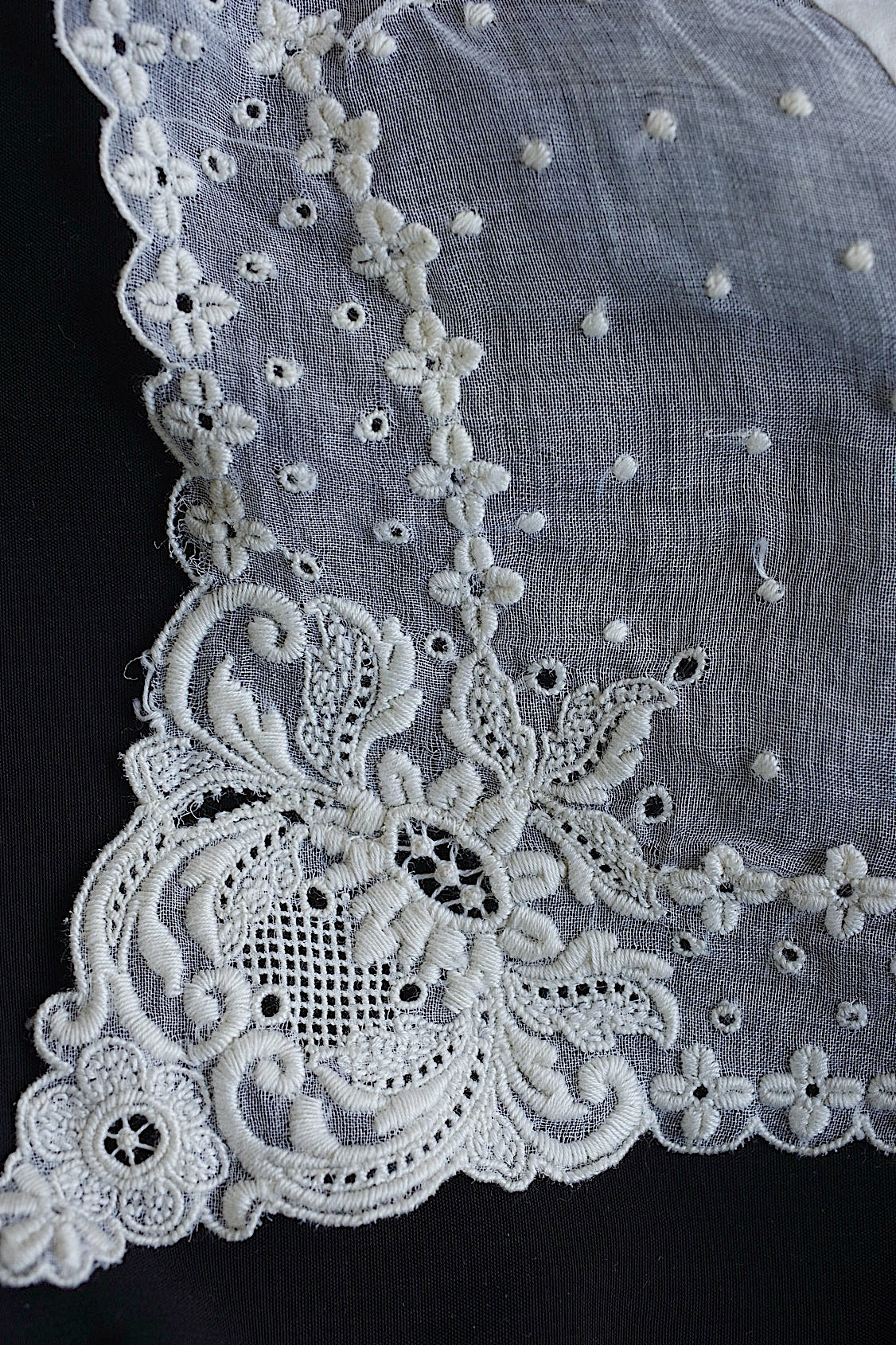 アンティークレーク襟　dentelle anciennne 　antique Detachable collar lots1