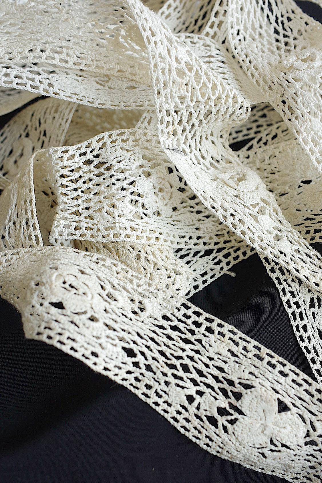 アンティークレーク襟とレース　dentelle anciennne  lots2