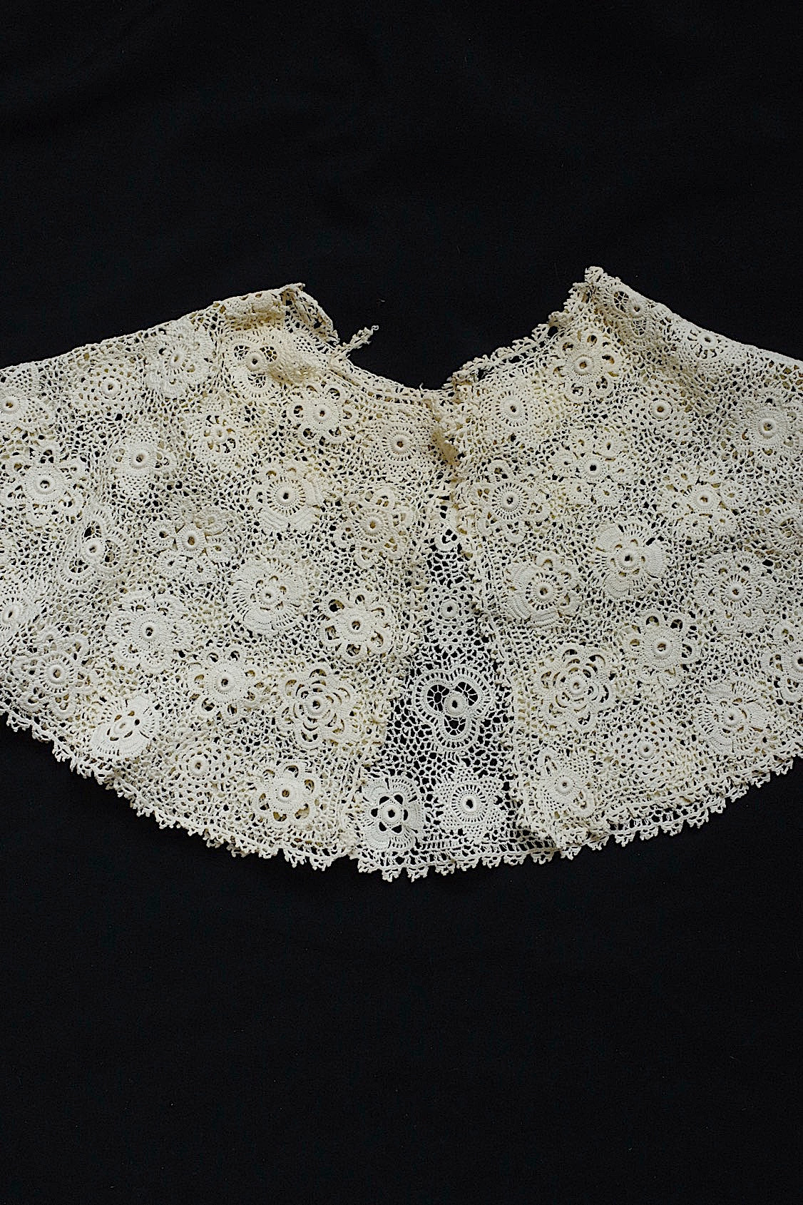 アンティークレース襟　dentelle anciennne クロシェレース襟