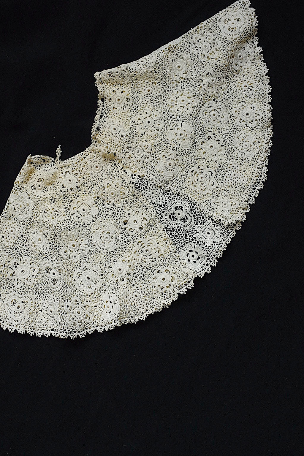 アンティークレース襟　dentelle anciennne クロシェレース襟