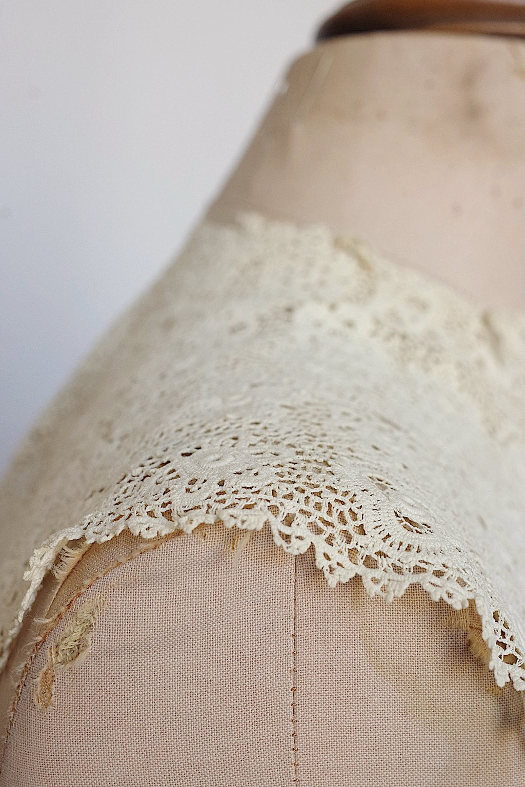 アンティークレース襟　dentelle anciennne クロシェレース襟