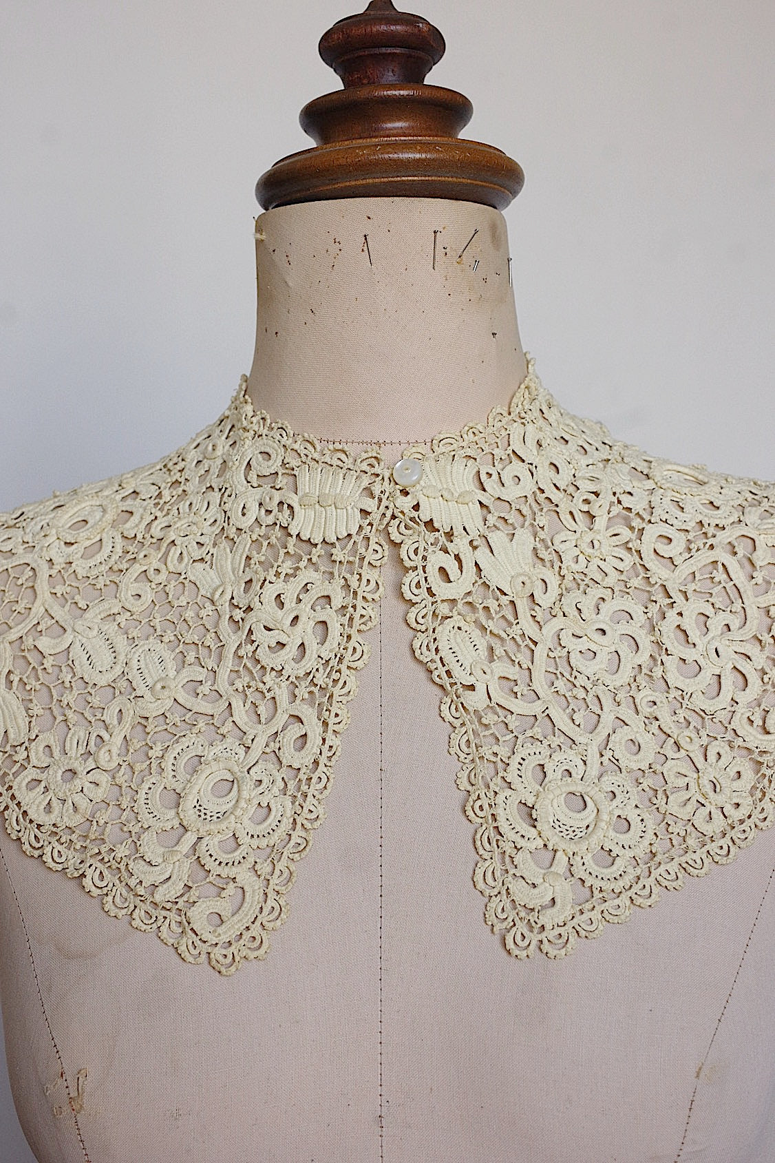 アンティークレース襟　dentelle anciennne ヴィニーズレース襟