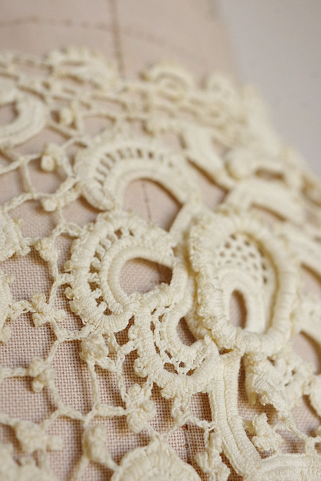 アンティークレース襟　dentelle anciennne ヴィニーズレース襟