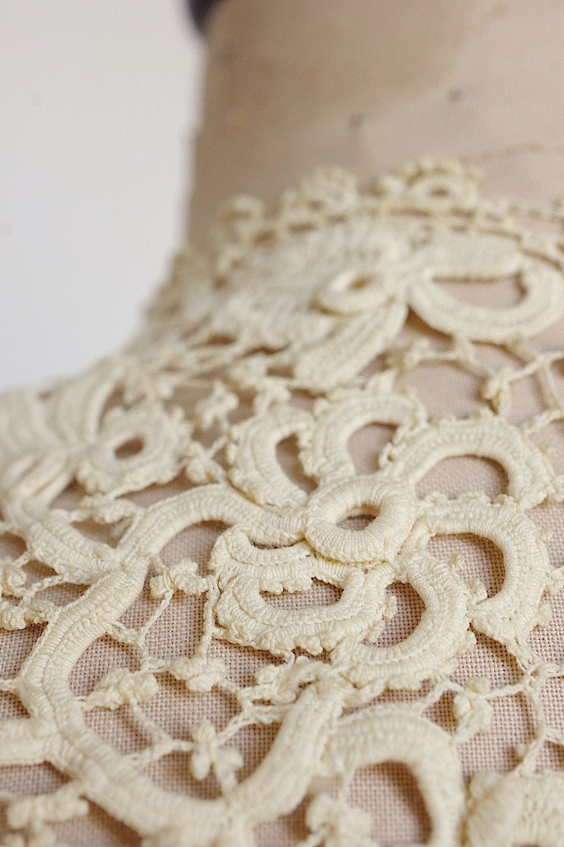 アンティークレース襟　dentelle anciennne ヴィニーズレース襟