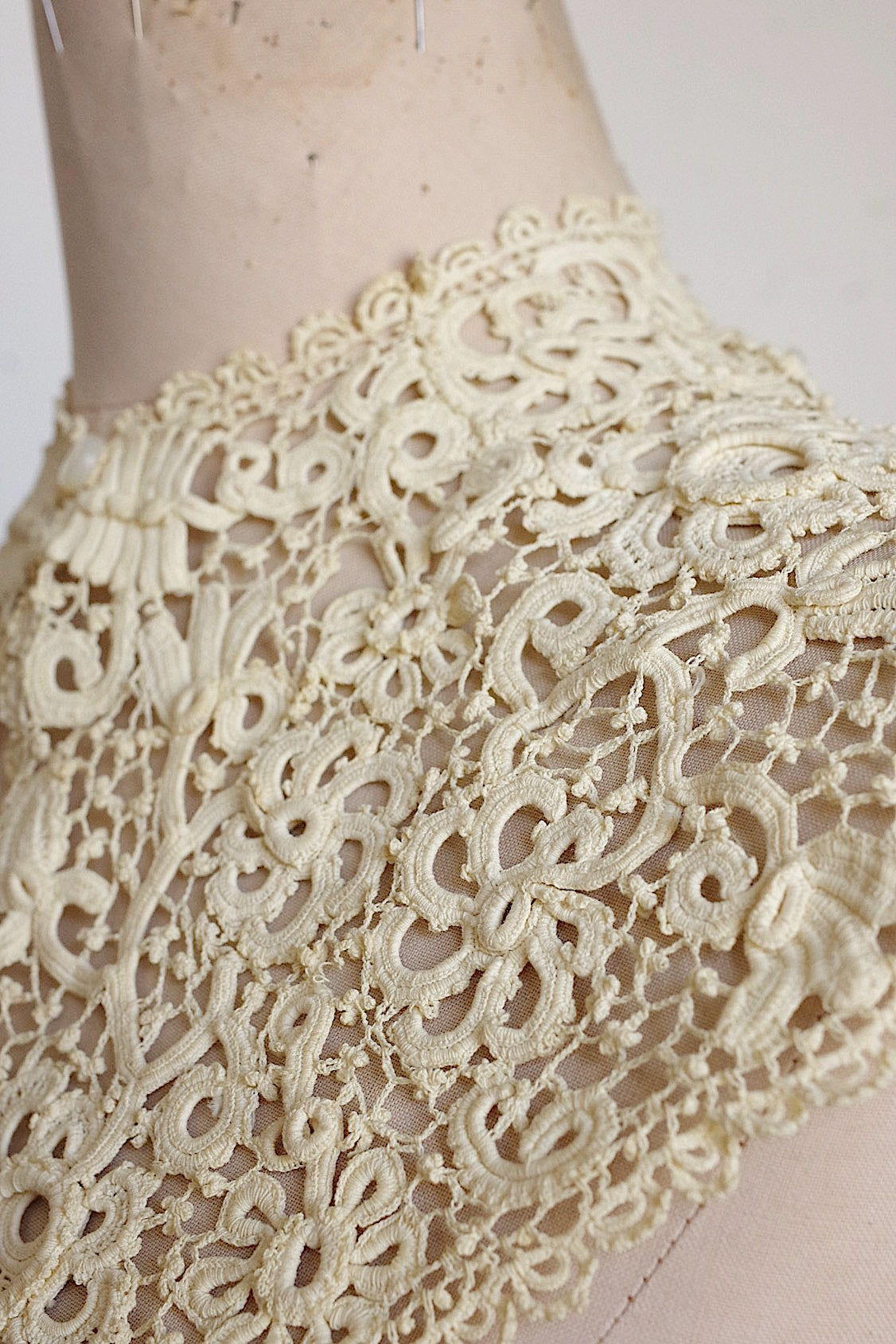 アンティークレース襟　dentelle anciennne ヴィニーズレース襟